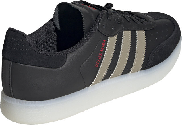 adidas Cycling Velosamba Leather Fahrradschuhe - core black-cyber metallic-pure ruby/41 1/3