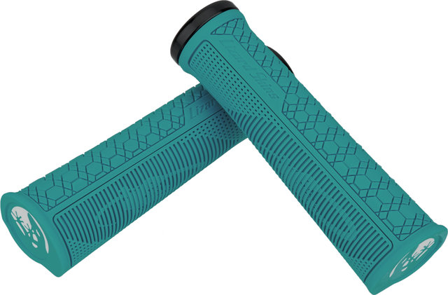 Lizard Skins Gradient Lock-On Lenkergriffe - teal/136 mm