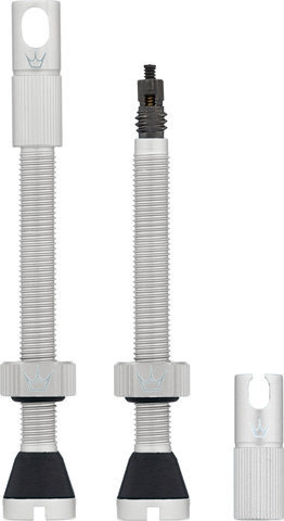 Peaty's Holeshot Fast Flow tubeless valves - silver | Presta Valve (SV) | 60 mm