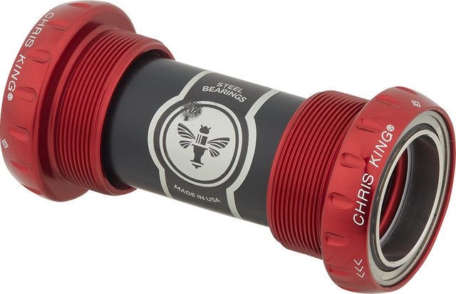 Chris King ThreadFit 24 Bottom Bracket - red/BSA