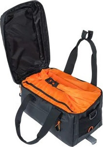 Basil Miles Tarpaulin MIK Trunk Bag - black-orange/7 l