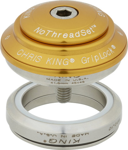 Chris King DropSet 4 IS42/28,6 - IS42/30 GripLock Steuersatz - gold/1 1/8"/IS42/28,6 - IS42/30