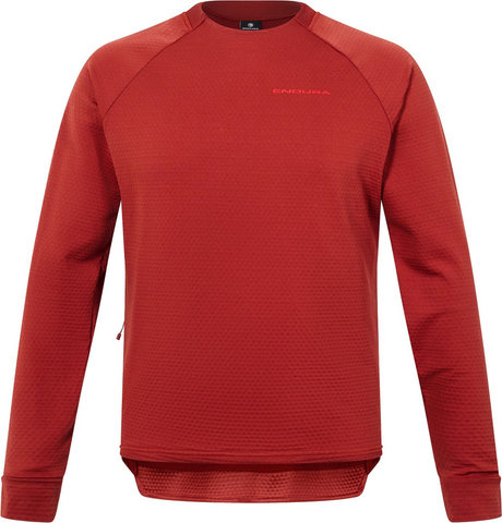 Endura SingleTrack Fleece Jersey - brick red/S