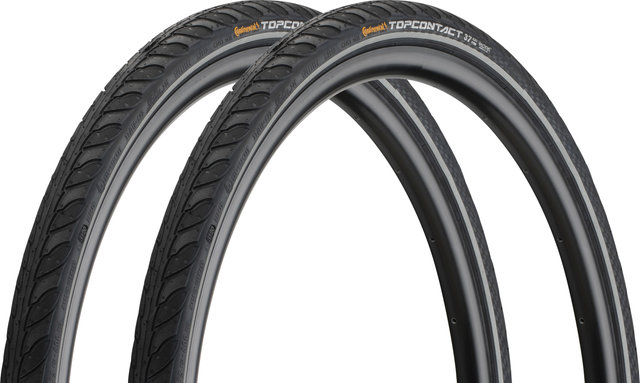 Continental Top Contact II Vectran Breaker 28" Folding Tyre Set of 2 - black/28 /37 mm/37-622