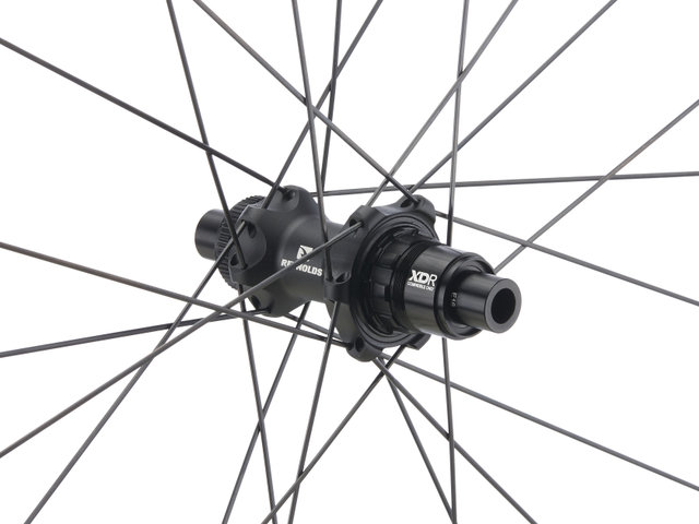 Reynolds Assault LE 28" Disc Centerlock Carbon Wheel - OEM Packaging - black-white/Non Boost/28"/142 mm/SRAM XDR/SRAM XDR/142 mm