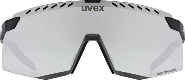 uvex uvex pace stage S V lunettes de sport - black mat/mirror blue