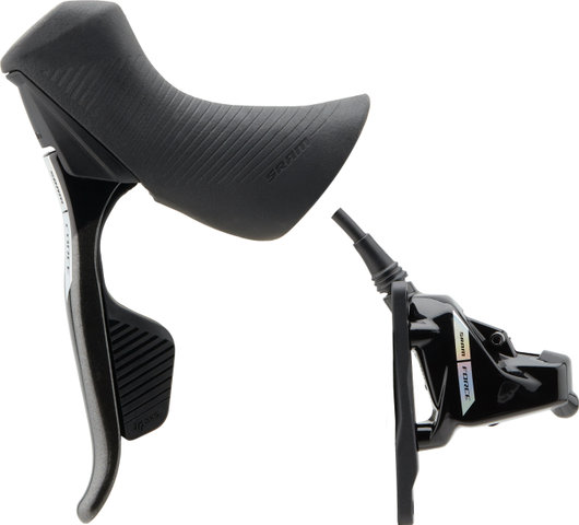 SRAM Force D2 eTap AXS HRD Disc Brake with Shift/Brake Lever - black-iridescent/Front wheel/Left (side-specific)
