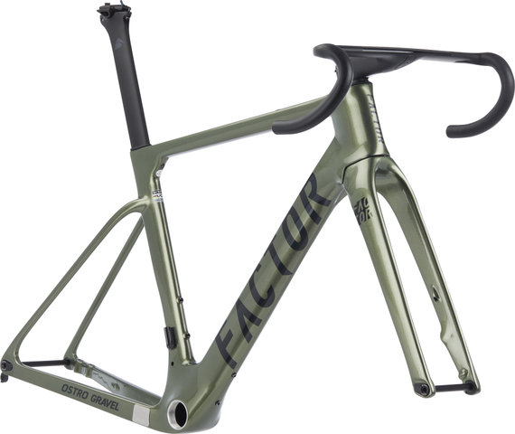Factor Kit Cadre OSTRO Gravel V.A.M. Olive Green Carbone - olive green/54 cm, T47a Micro Spline