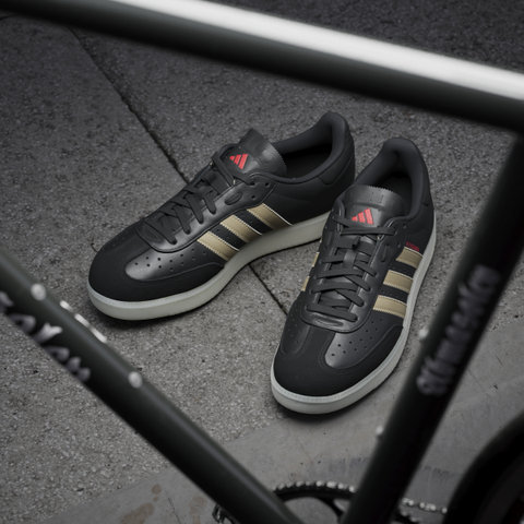 adidas Cycling Chaussures de cyclisme Velosamba Leather - core black-cyber metallic-pure ruby | 40