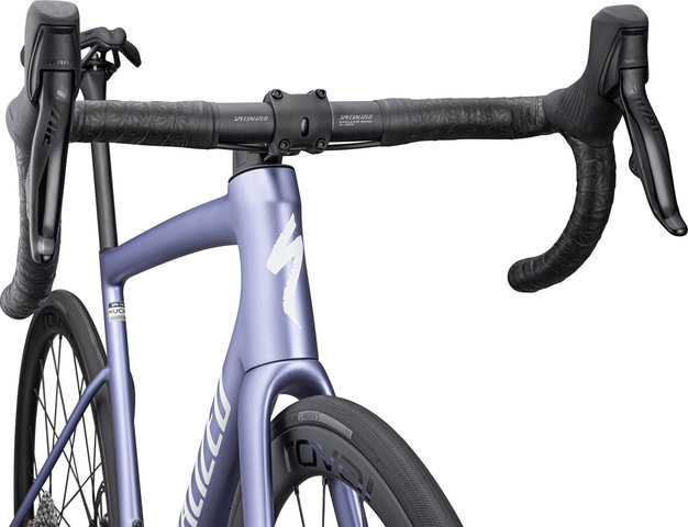 Specialized Tarmac SL8 Expert Carbon Road Bike - satin powder indigo tint over silver dust-white