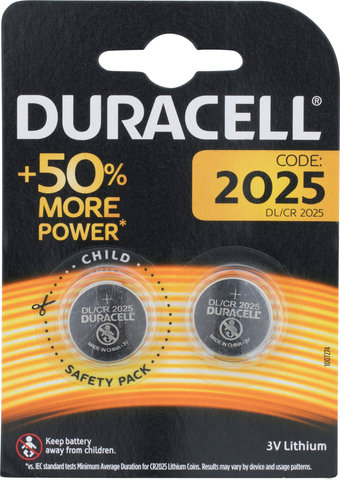 Duracell Lithiumbatterie CR2025 - 2 Stück - universal