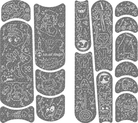 rie:sel design kids:tape Rahmenschutzset - youngstar doodle white