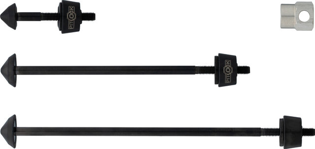 Pitlock Locking Skewer Set 02 for Front Wheel + Rear Wheel + Seatpost - black
