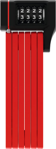 ABUS Bordo uGrip Combo 5700 Folding Lock w/ SH Bracket - red/80 cm