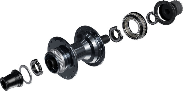 Shimano Moyeu Arrière Deore XT FH-M8210-B - noir | Shimano Micro Spline | 32 | Axe Traversant 12 mm