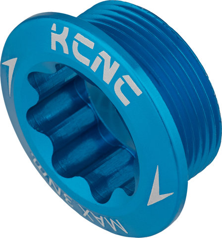 KCNC Kurbelschraube für Shimano links - blue/Shimano