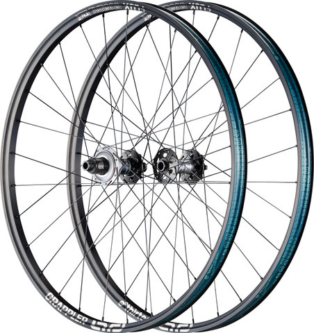 e*thirteen Grappler Sidekick Flux Enduro Super Boost 29"/27,5" Set de roues - black/Boost/157 mm/110 mm/Super Boost/29" (avant), 27,5" (arrière)/SRAM XD/110 mm/SRAM XD/110 mm/157 mm