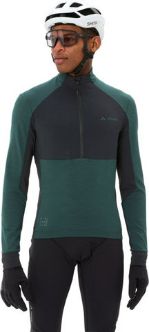 VAUDE Mens Kuro Halfzip LS Tricot - deep pond/S