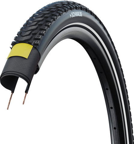 Schwalbe Marathon Mondial ADDIX V-Guard 28" Faltreifen - schwarz-reflex/42 mm/42-622/28 "/1.6 "
