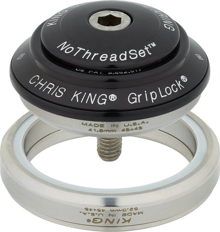 Chris King DropSet 2 IS42/28.6 - IS52/40 GripLock Headset - black/1 1/8" - 1,5" tapered/IS42/28,6 - IS52/40