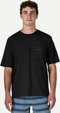 Patagonia T-shirt homme Boardshort Logo Pocket Responsibili-Tee - ink black | S