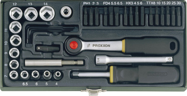 Proxxon 1/4" Feinmechanikerset 39-teilig - schwarz-silber