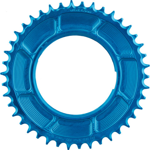 Garbaruk Plateau Thread Mount pour SRAM RED XPLR AXS PM Rond - blue | 42 | 42 