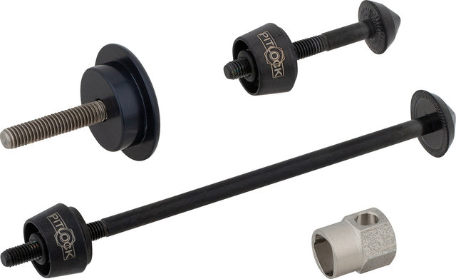 Pitlock Security Set 01/GA Front Wheel + Seatpost + Ahead - black-black/universal