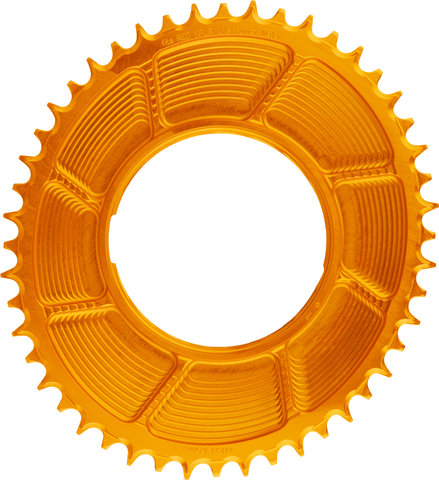 Garbaruk Plato Thread Mount para SRAM RED XPLR AXS PM Oval - naranja/48/48 