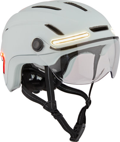 Giro Ethos MIPS Shield LED Helm - matte chalk/55 - 59 cm