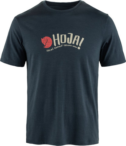 Fjällräven T-shirt Hoja Wool - dark navy | L