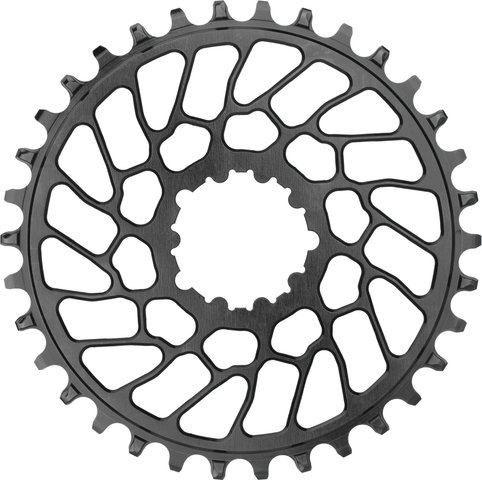 absoluteBLACK Plato Round para SRAM Direct Mount 0 mm Offset - black/34 