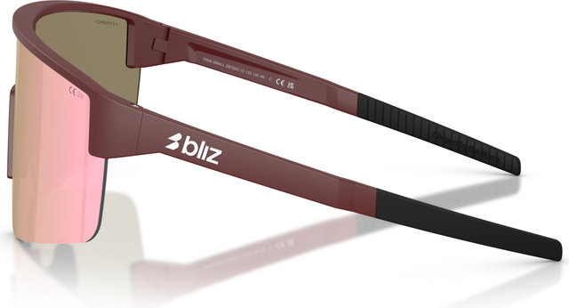 Bliz P004 Sports glasses - matte burgundy | brown-rose multicolor