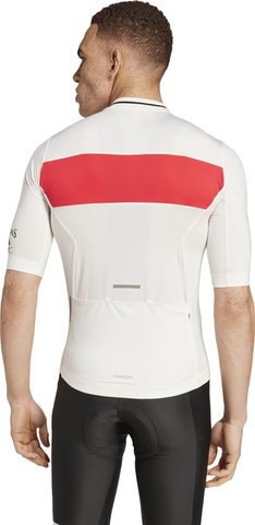 adidas Cycling Maillot Heritage Tempo 3-Stripes - chalk white-pure ruby | S