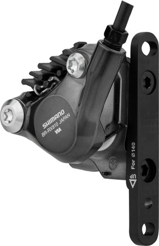 Shimano GRX Scheibenbremse BR-RX810 + Di2 ST-RX815 - schwarz-grau/Vorderrad