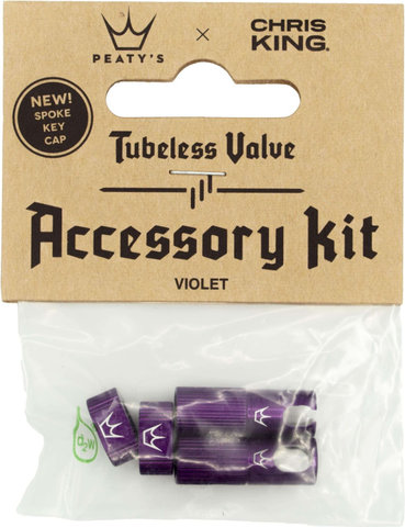 Peaty's Holeshot Fast Flow Tubeless-Ventil Ersatzteil Set - violet