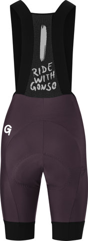 GONSO SQlab GO Bib Shorts Damen Trägerhose - dark plum | 38 | S