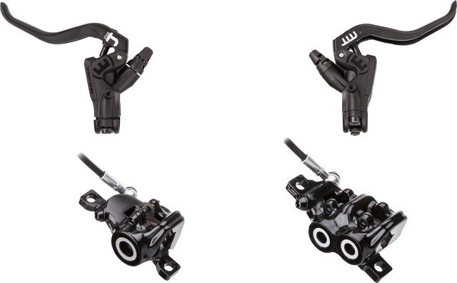 Magura MT5 / MT4 Carbotecture® v+h Set Scheibenbremse - polished black anodized/Set/Flip-Flop (seitenunspezifisch)
