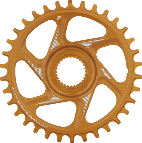 Hope R22 Spiderless Direct Mount E-Bike Chainring for Bosch Gen4 - orange/34 