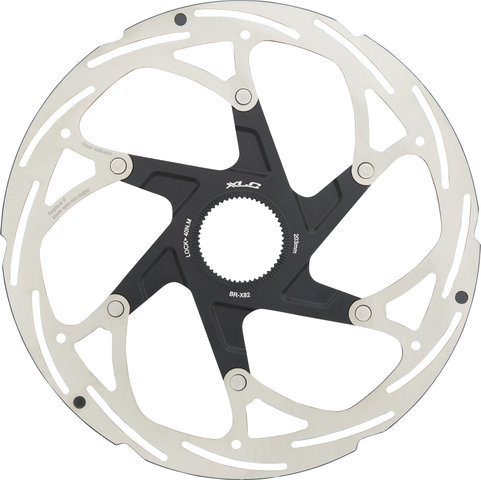 XLC BR-X82 Center Lock Brake Rotor - silver-black/203 mm