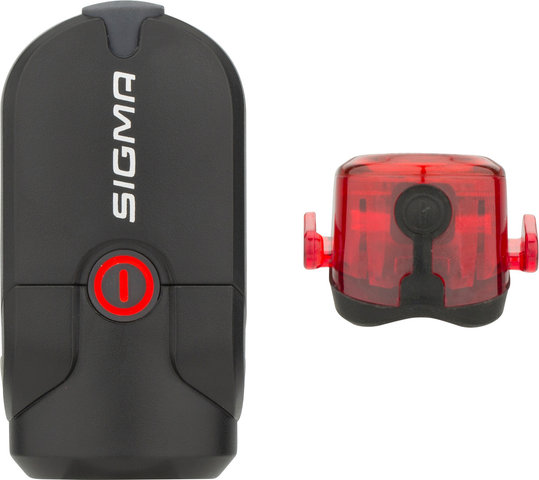 Sigma Set iluminación LED c. StVZO luz del. Aura 35 + luz trasera Nugget II - negro