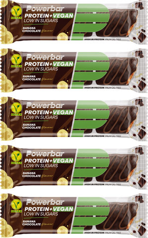 Powerbar Protein Plus Low Sugar Vegan Bar - 5 Pieces - banana chocolate