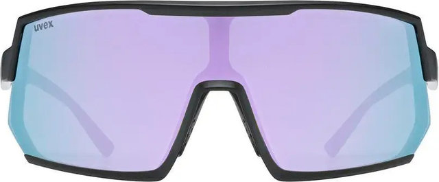 uvex sportstyle 235 sports glasses - black matte | mirror lavender