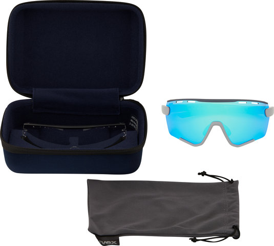 uvex sportstyle 236 Set Sportbrille - rhino-deep space mat/mirror blue