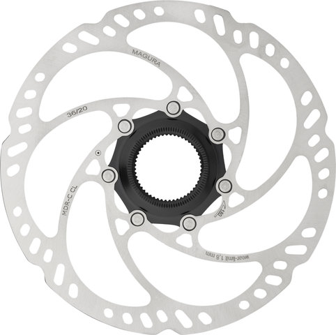 Magura Disque de Frein MDR-C CL Center Lock pour Serrage Rapide - argenté/180 mm