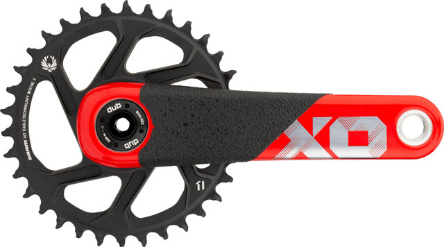 SRAM X01 DH DUB Direct Mount 11-speed Carbon Crankset - red/165,0 mm