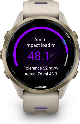 Garmin Forerunner 970 Smartwatch - gray-softgold-gray-transparent