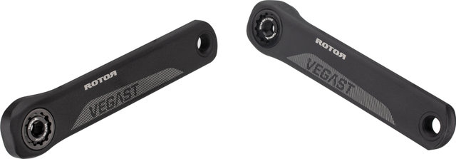 Rotor VEGAST Kurbelgarnitur mit Direct Mount Spidering, Q-Rings - anthrazit | 172,5 mm 34-50 Offset