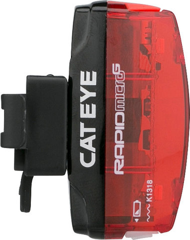 CATEYE Luz trasera LED TL-LD620G Rapid Micro G con aprobación StVZO - negro-rojo