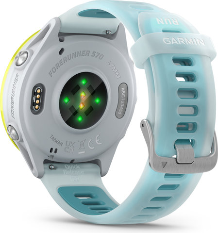 Garmin Forerunner 570 47 mm Smartwatch - steinweiß-amp yellow-steinweiß-türkis